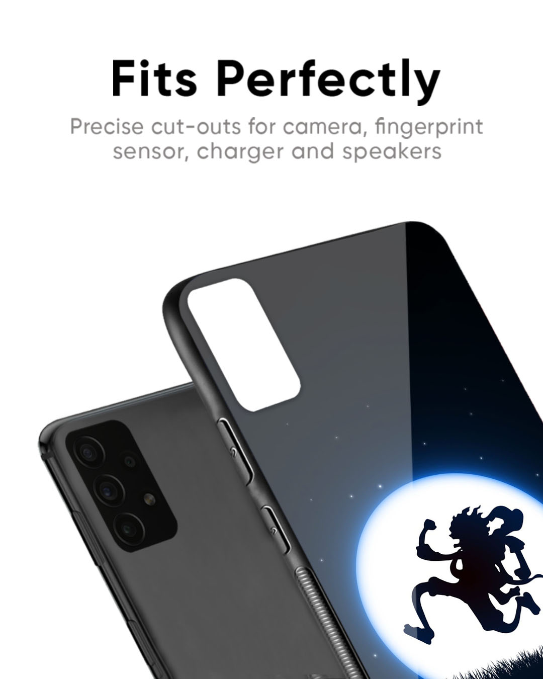 Shop Luffy Nika Premium Glass Case for Oppo Reno8T 5G (Shock Proof, Scratch Resistant)-Back