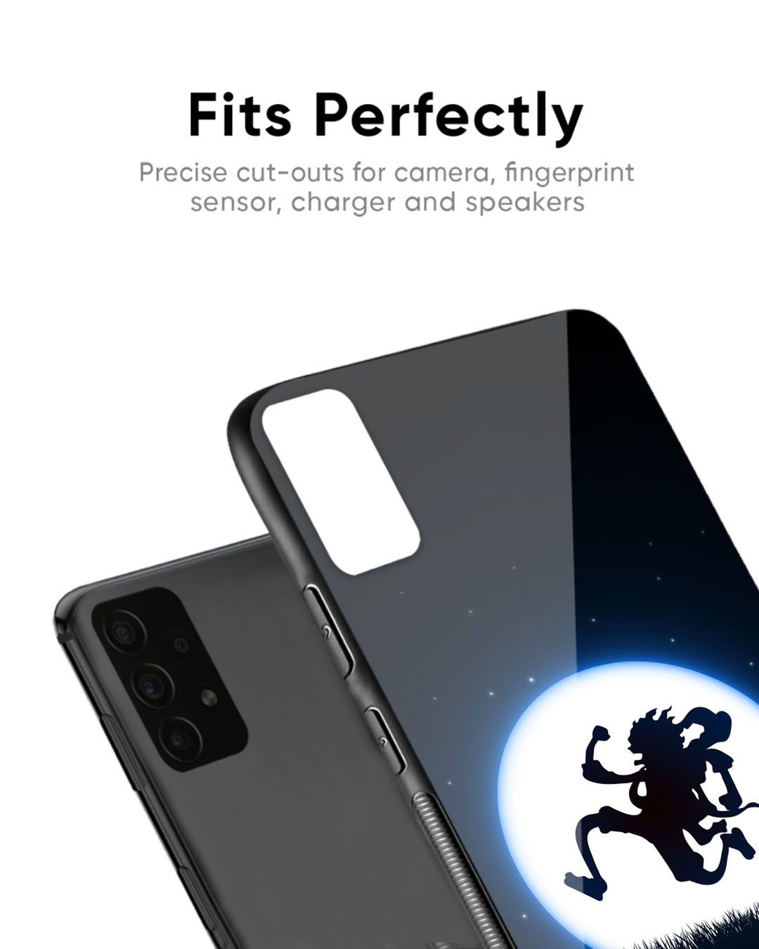 Shop Luffy Nika Premium Glass Case for Realme 11 Pro+ 5G (Shock Proof, Scratch Resistant)-Back