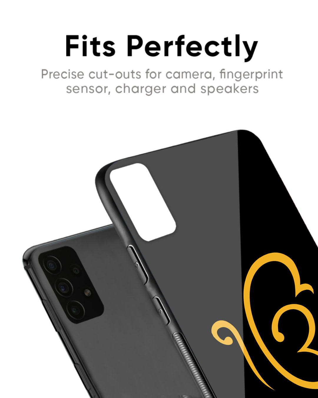 Shop Luxury Fashion Initial Premium Glass Case for OnePlus 8 (Shock Proof, Scratch Resistant)-Back