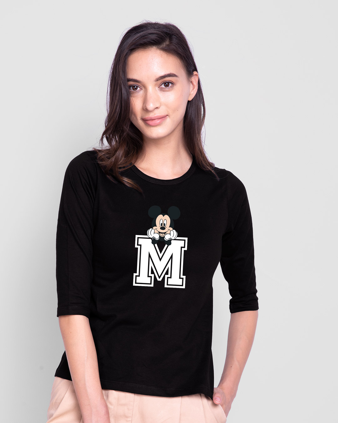 Shop M For Mickey 3/4th Sleeve Slim Fit T-Shirt (DL)-Back