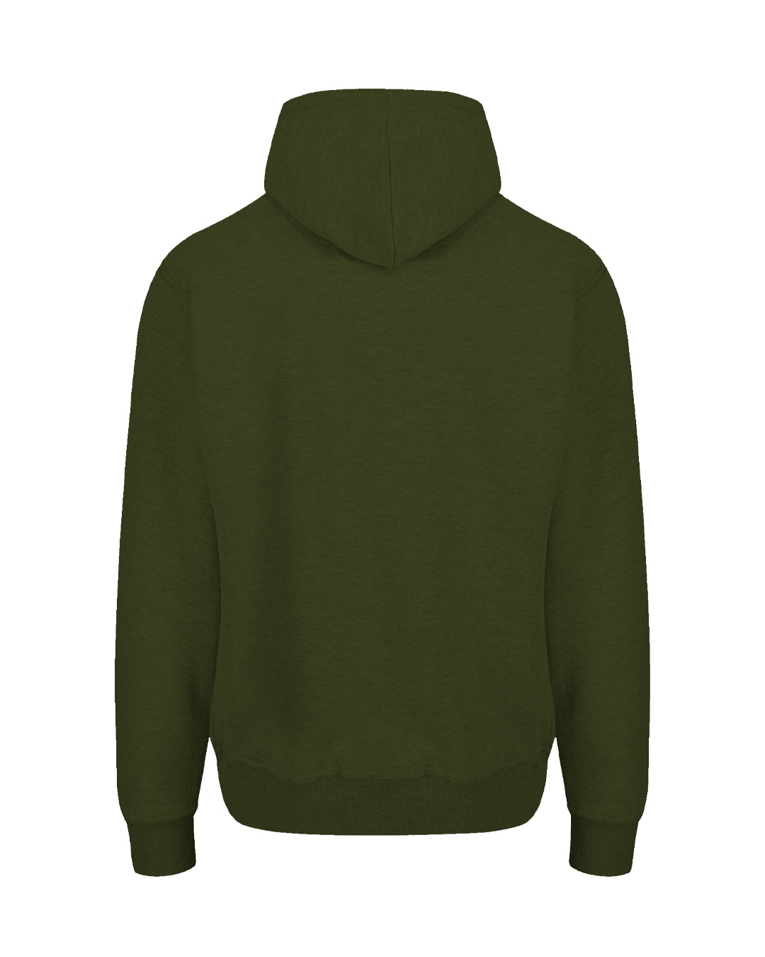Shop Olive Green Hoodie Sweatshirt-Back