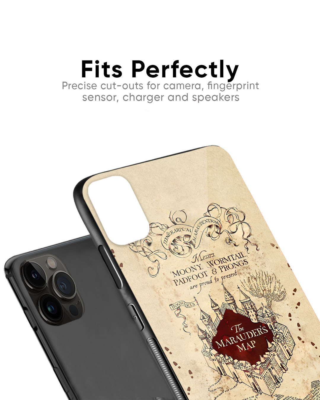 Shop Magical Map Premium Glass Case for Apple iPhone 11 Pro Max (Shock Proof, Scratch Resistant)-Back