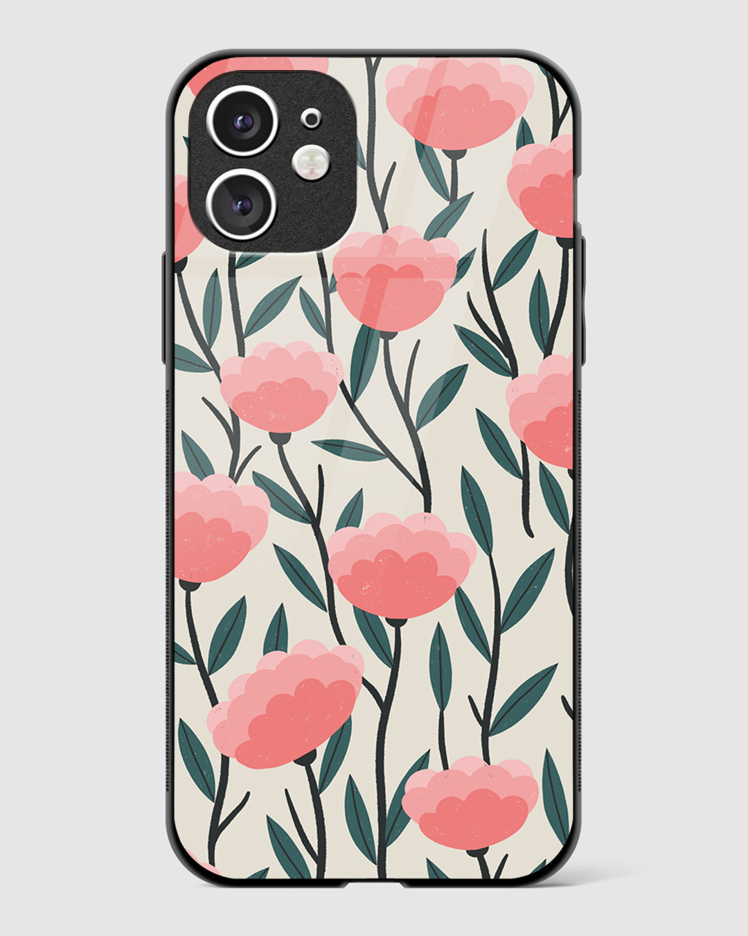 Buy Magnolia Floral Premium Glass Case for Apple iPhone 11 Online in