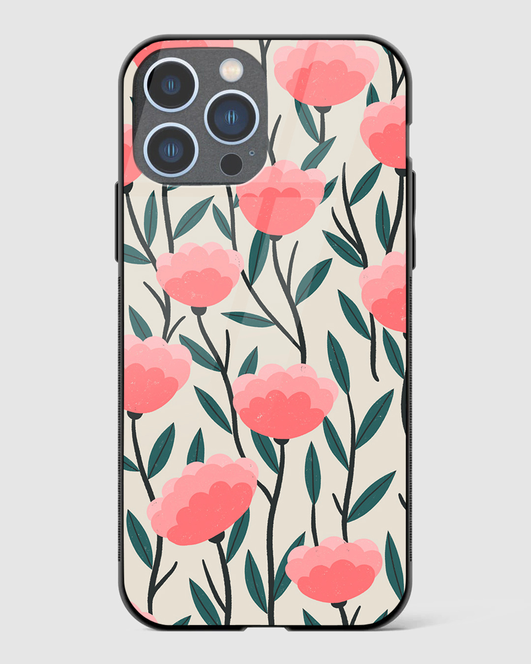 Buy Magnolia Floral Premium Glass Case for Apple iPhone 13 Pro Max ...