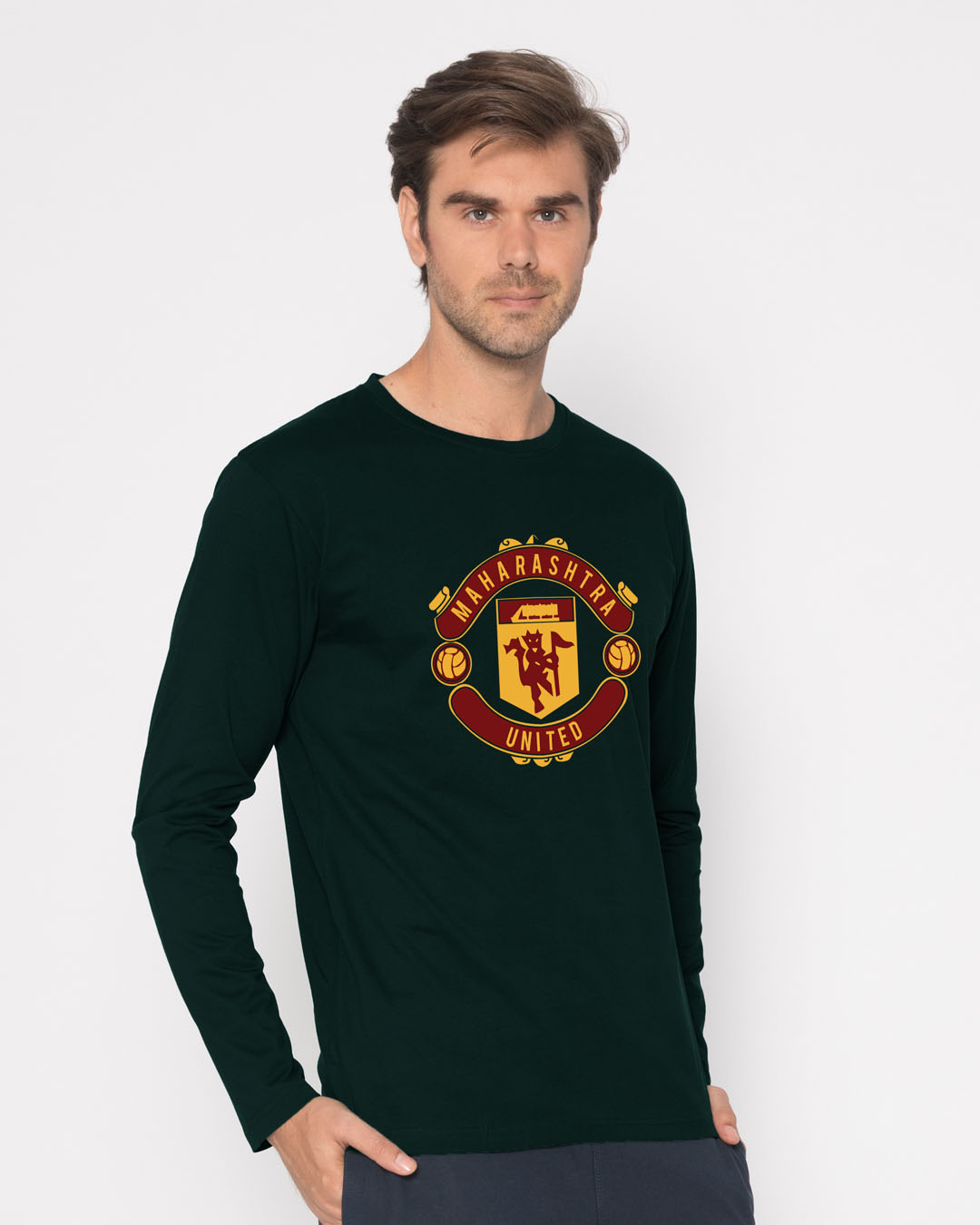 Shop Maharashtra United Full Sleeve T-Shirt-Back