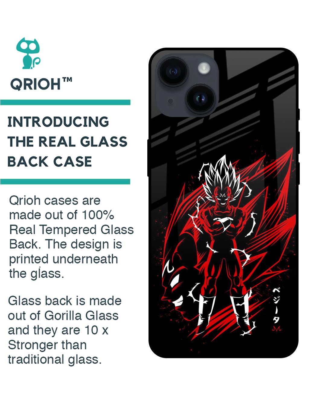 Shop Majin Warrior Premium Glass Case for Apple iPhone 14 (Shock Proof,Scratch Resistant)-Back