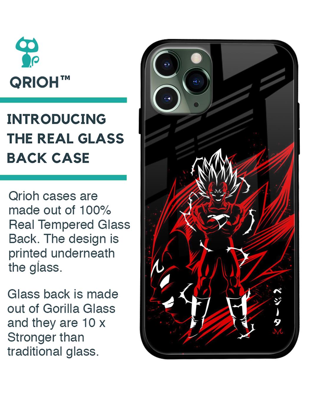 Shop Majin Warrior  Premium Glass Case for iPhone 11 Pro Max (Shock Proof, Scratch Resistant)-Back