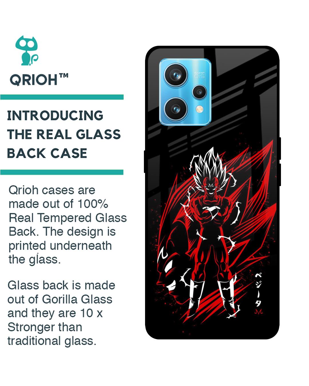 Shop Majin Warrior Premium Glass Case for Realme 9 Pro Plus(Shock Proof, Scratch Resistant)-Back