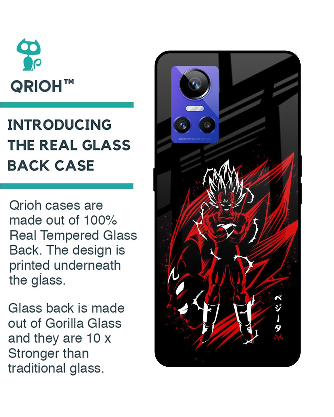 Shop Majin Warrior Premium Glass Case for Realme GT Neo3(Shock Proof, Scratch Resistant)-Back
