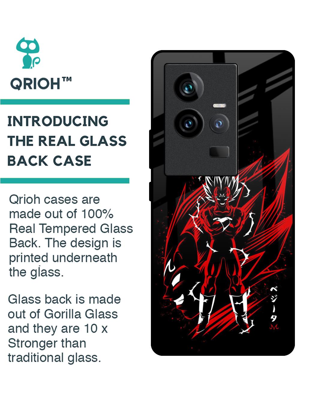 Shop Majin Warrior Premium Glass Case for Vivo iQOO 11 (Shock Proof,Scratch Resistant)-Back