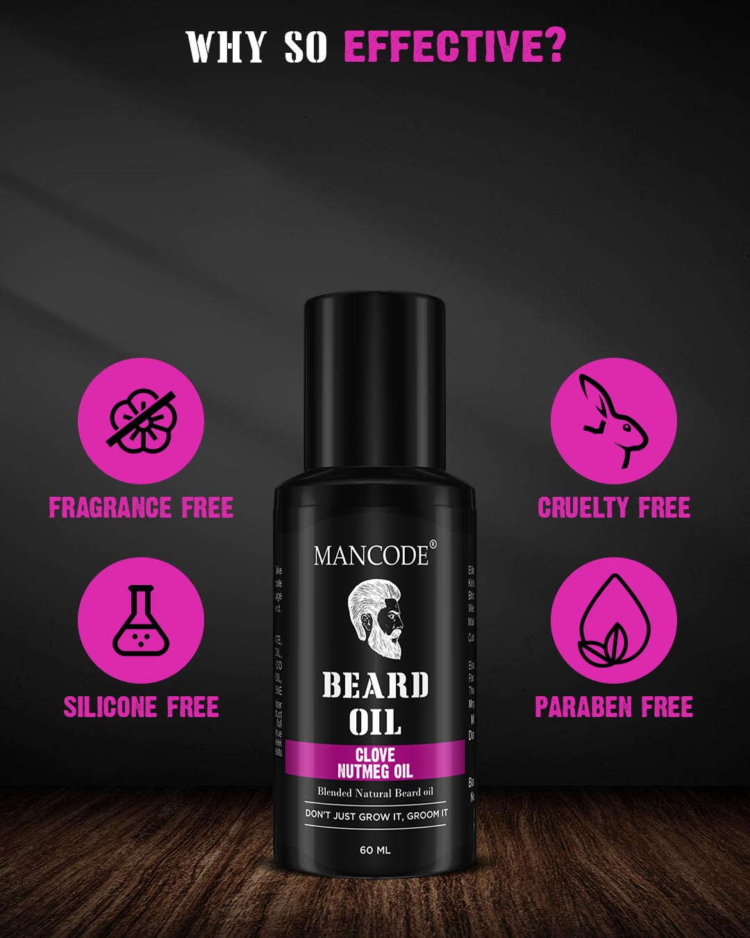 ShopBeard Oil  Clove And Nutmeg  60ml-Back
