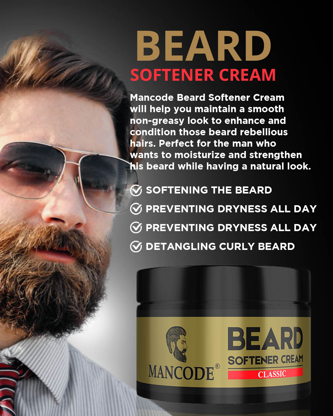 ShopBeard Softening Cream  Classic  50gm-Design