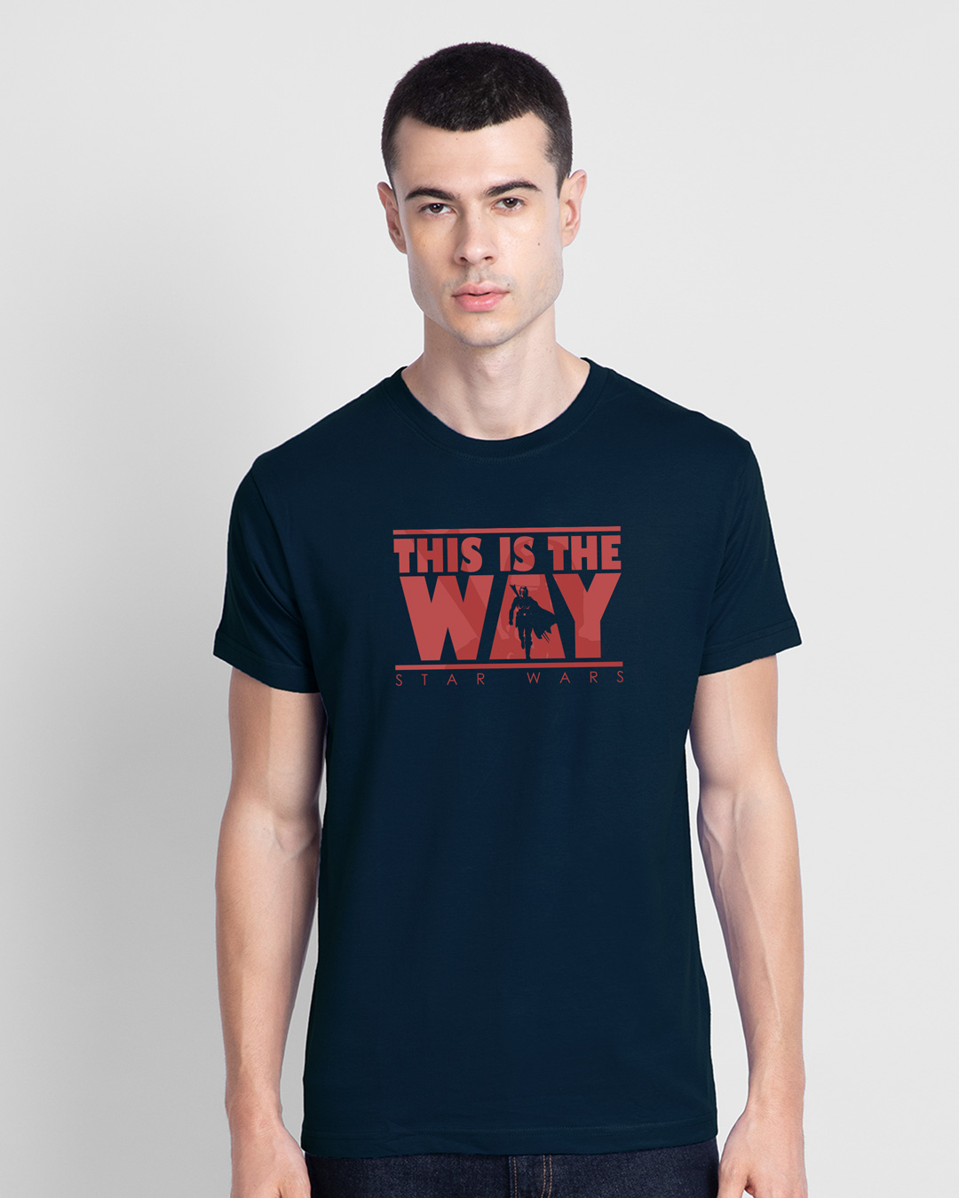 Shop Mando Way Half Sleeve T-Shirt (SWL)-Back
