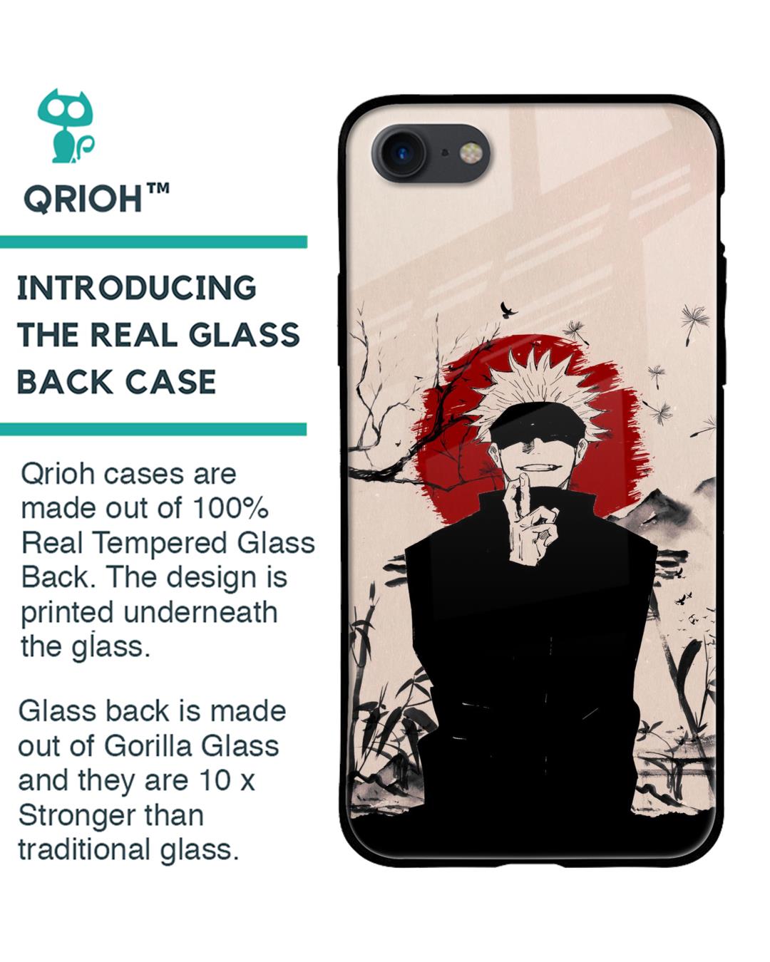 Shop Manga Series Premium Glass Case for Apple iPhone 7 (Shock Proof,Scratch Resistant)-Back