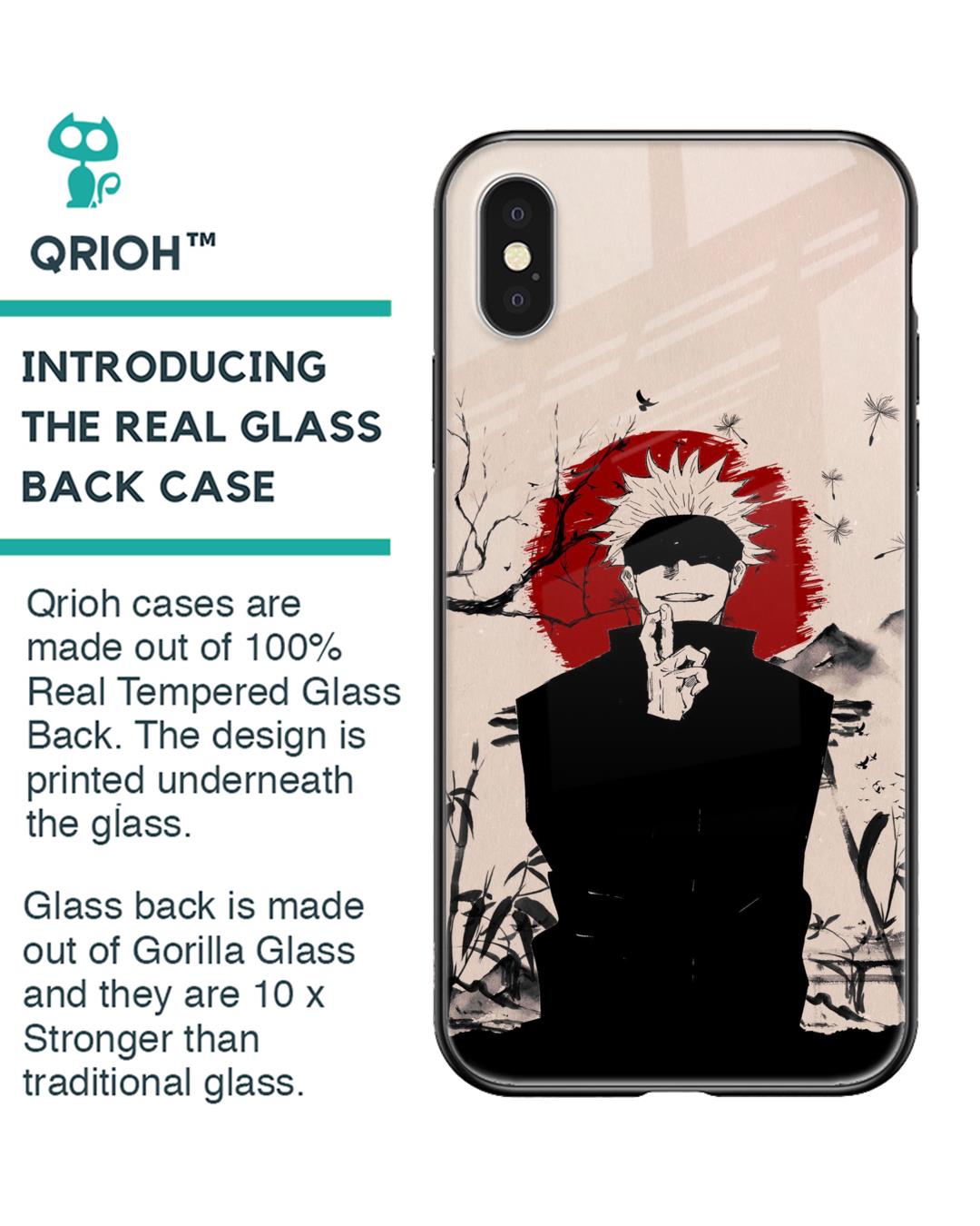 Shop Manga Series Premium Glass Case for Apple iPhone XS (Shock Proof,Scratch Resistant)-Back