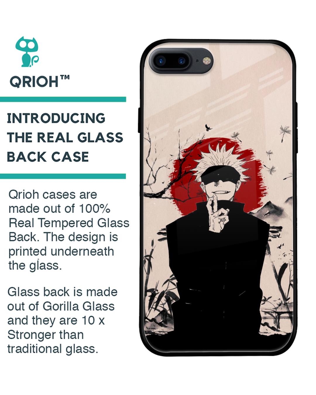 Shop Manga Series Premium Glass Case for iPhone 7 Plus (Shock Proof, Scratch Resistant)-Back