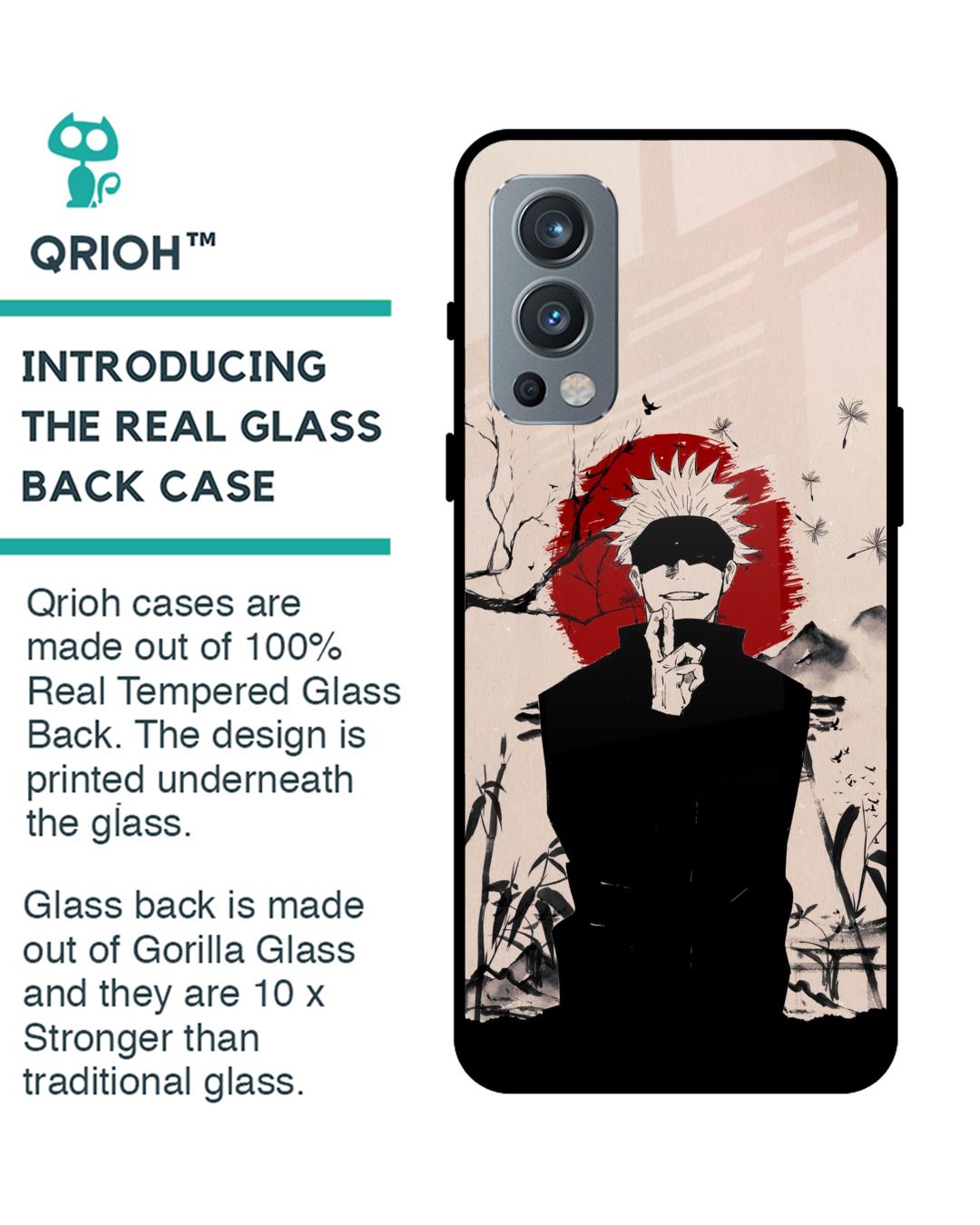 Shop Manga Series Premium Glass Case for OnePlus Nord 2 5G (Shock Proof,Scratch Resistant)-Back