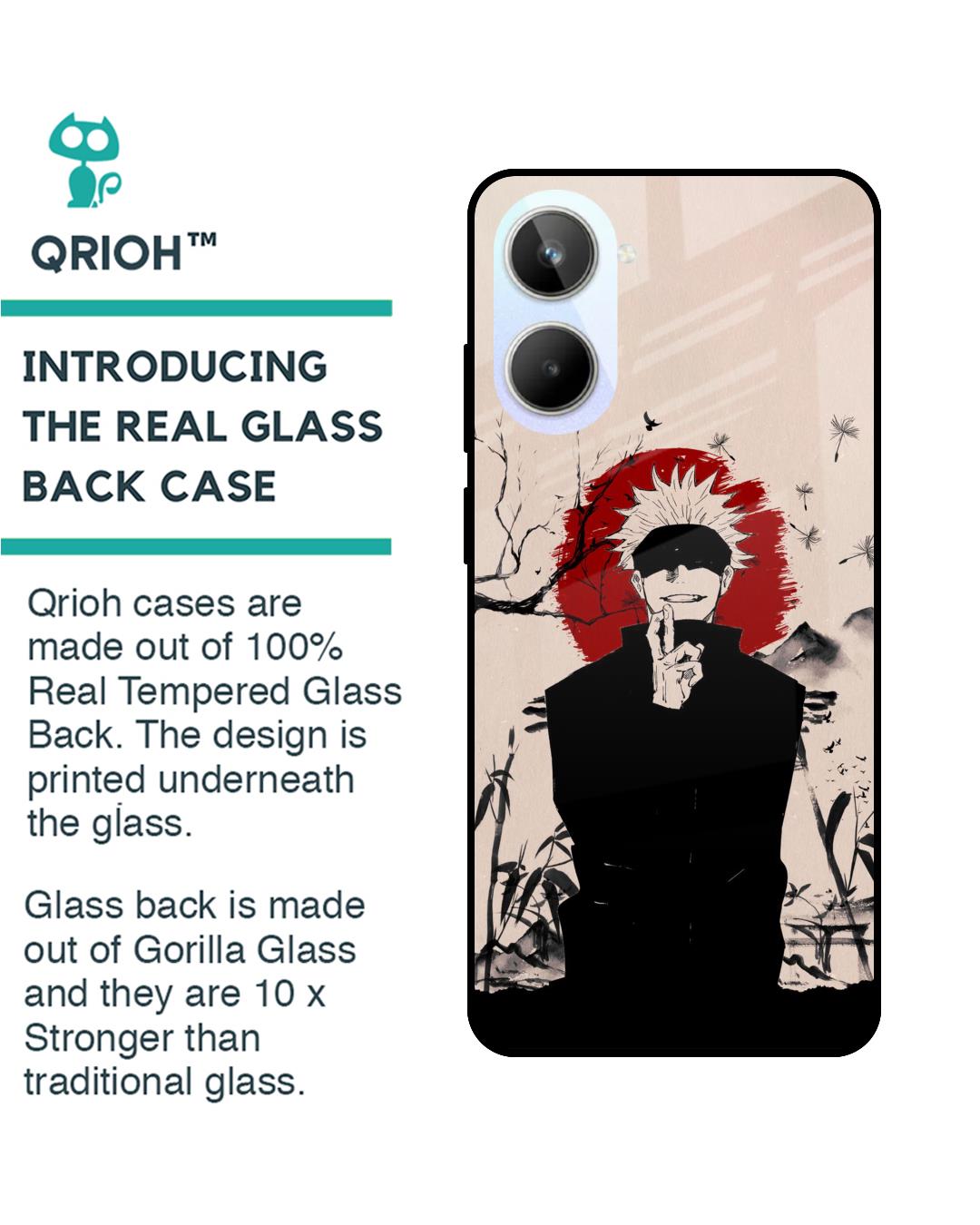 Shop Manga Series Premium Glass Case for Realme 10 5G(Shock Proof, Scratch Resistant)-Back