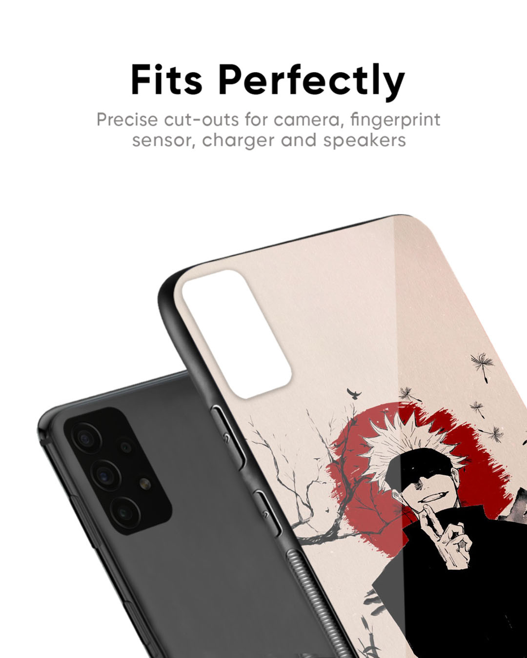 Shop Manga Series Premium Glass Case for Realme 11 Pro+ 5G (Shock Proof, Scratch Resistant)-Back