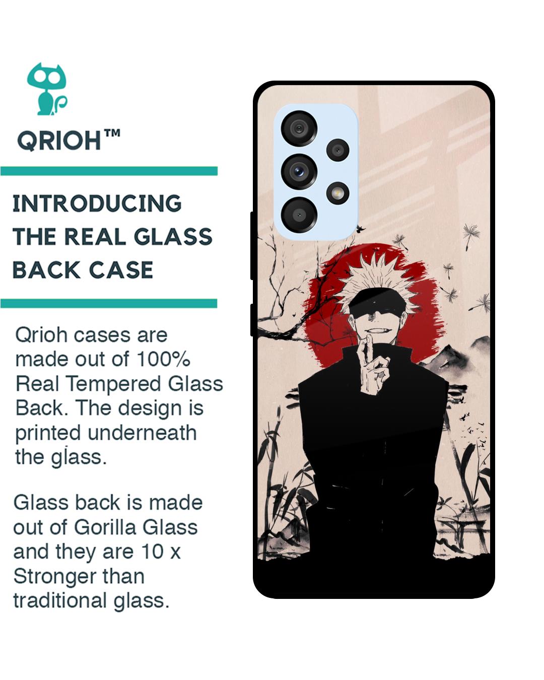 Shop Manga Series Premium Glass Case for Samsung Galaxy A53 5G (Shock Proof,Scratch Resistant)-Back