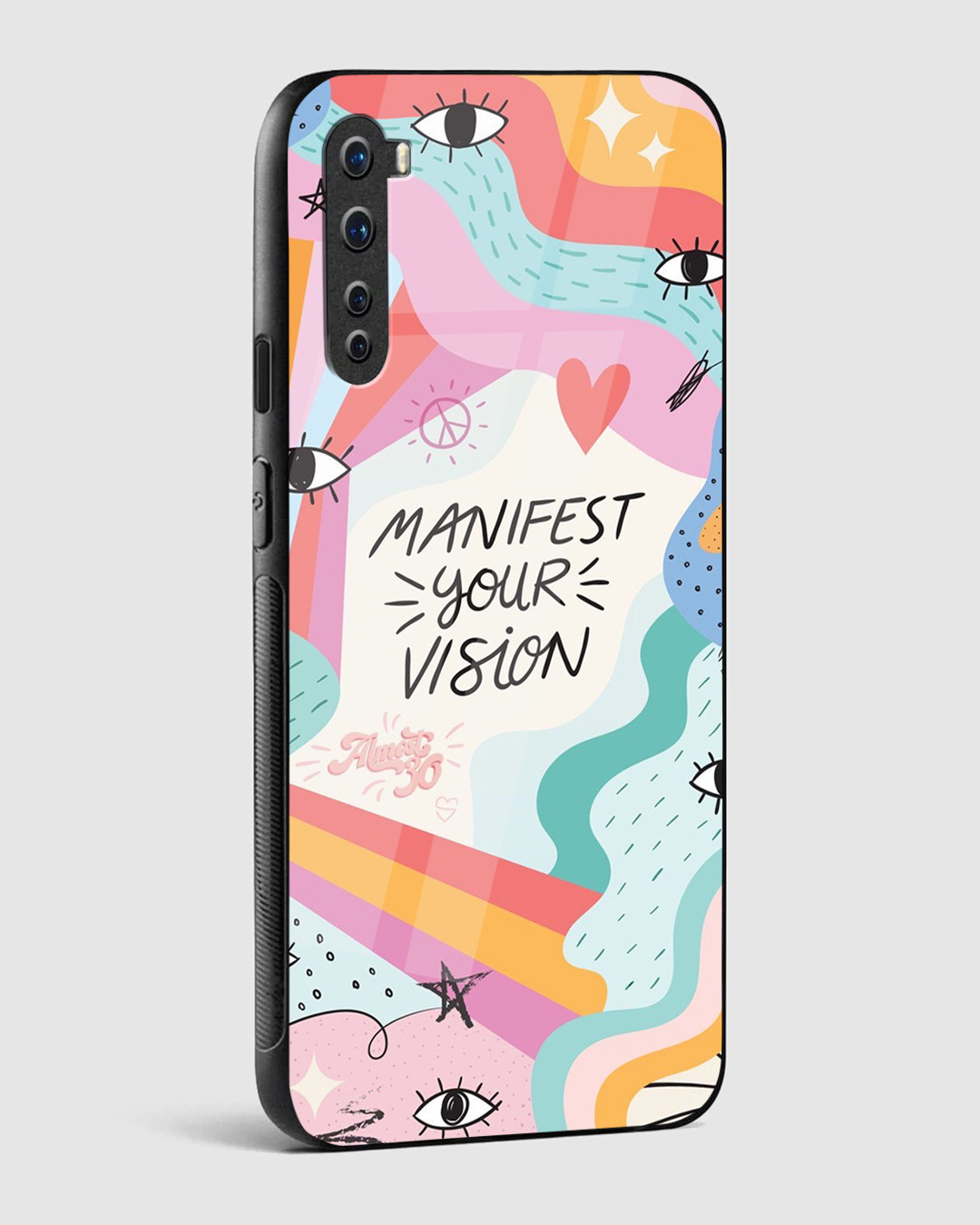 Shop Manifest Your Vision Premium Glass Case for OnePlus Nord-Back