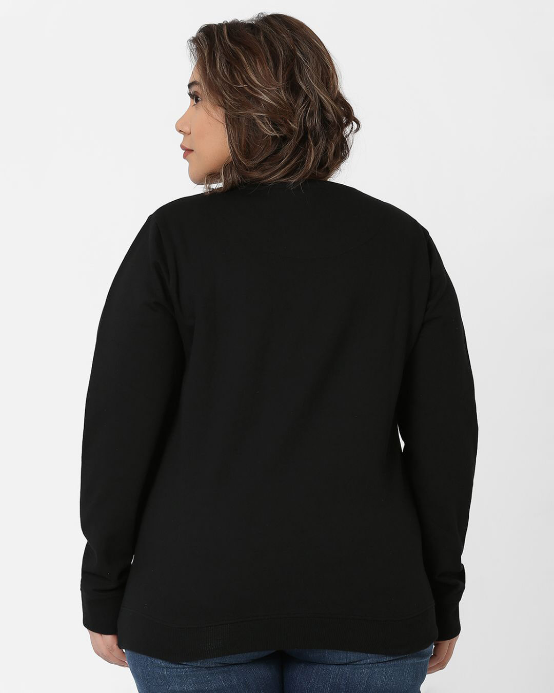Shop Basic Round Neck Sweatshirt-Back