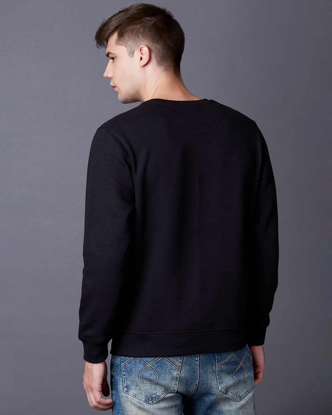 Shop Graphic Print Brushed Sweatshirt-Back