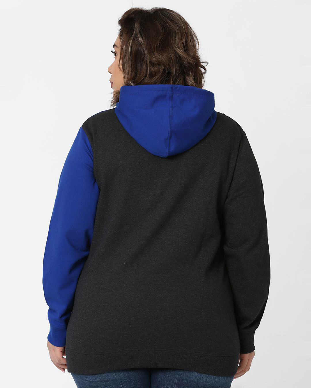 Shop Panelled Hooded Sweatshirt-Back