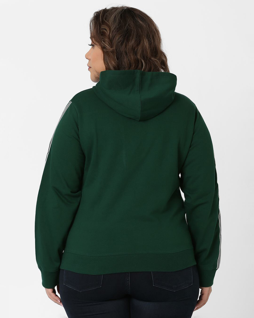 Shop Taped Sleeve Hooded Sweatshirt-Back