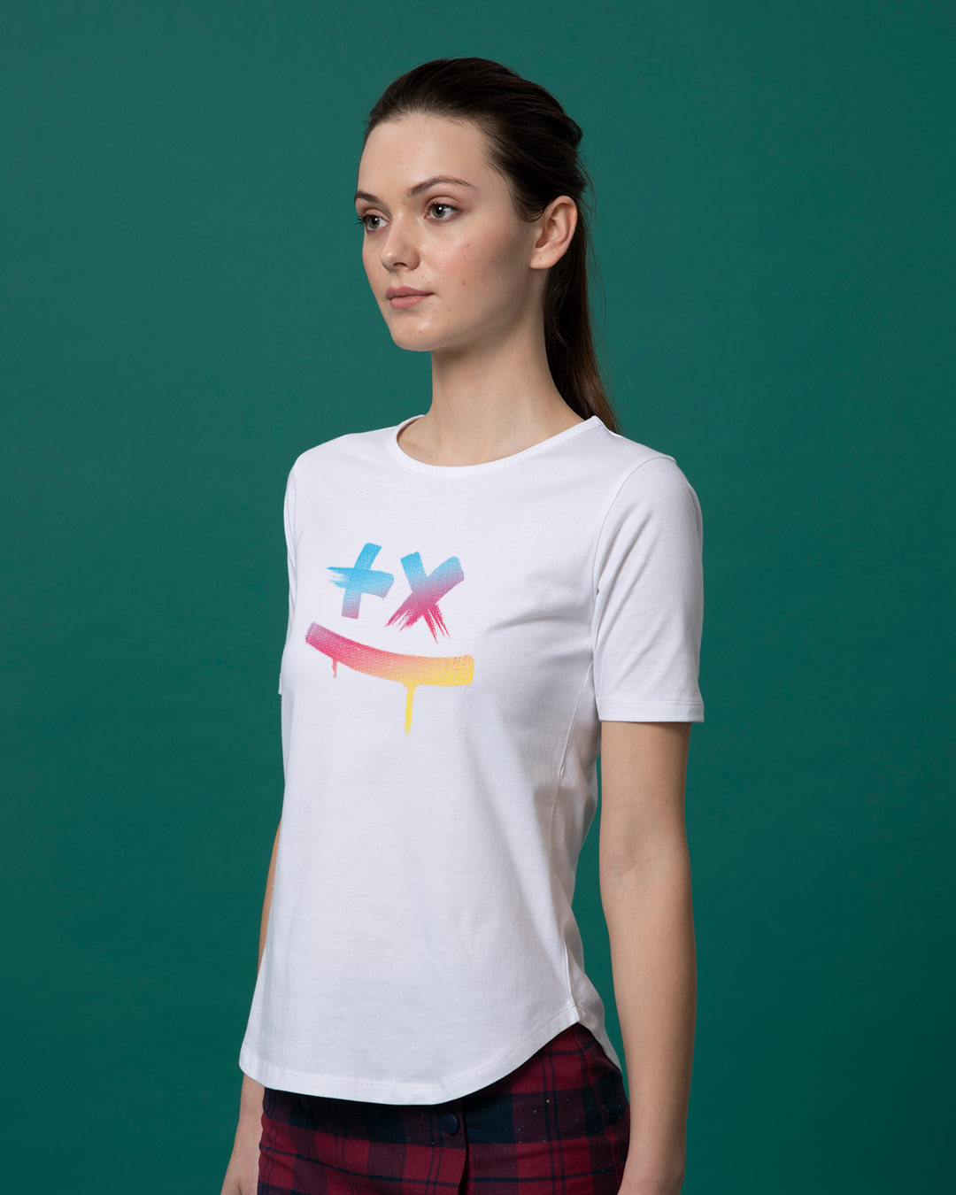 Shop Martin Garrix Colorful Basic Round Hem T-Shirt-Back