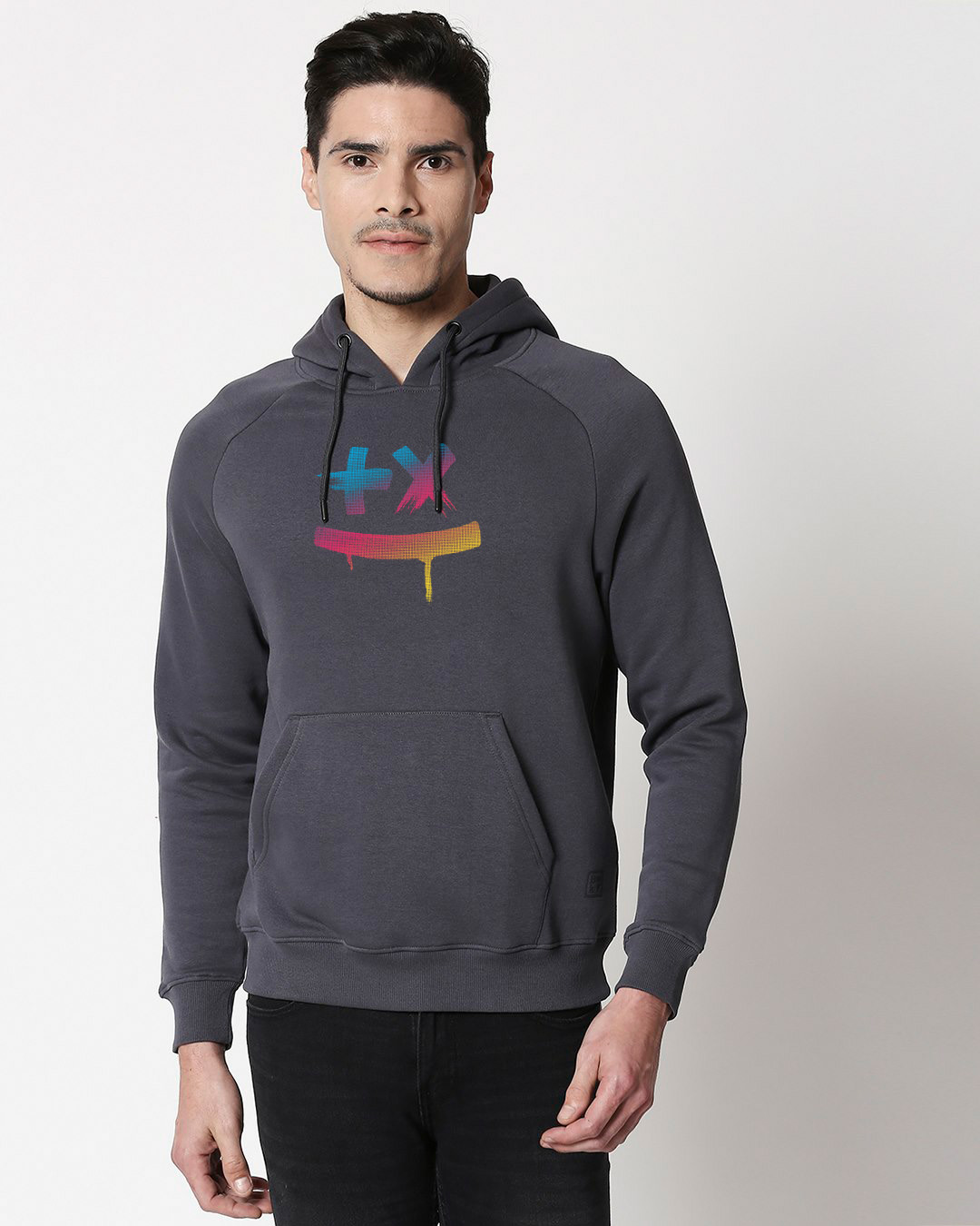 Shop Martin Garrix Colorful Stylised Panel Hoodie Sweatshirt-Back