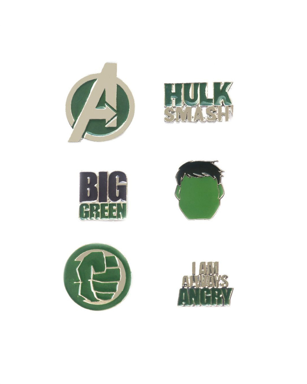 Shop Avengers Hulk Lapel Pin Set-Back