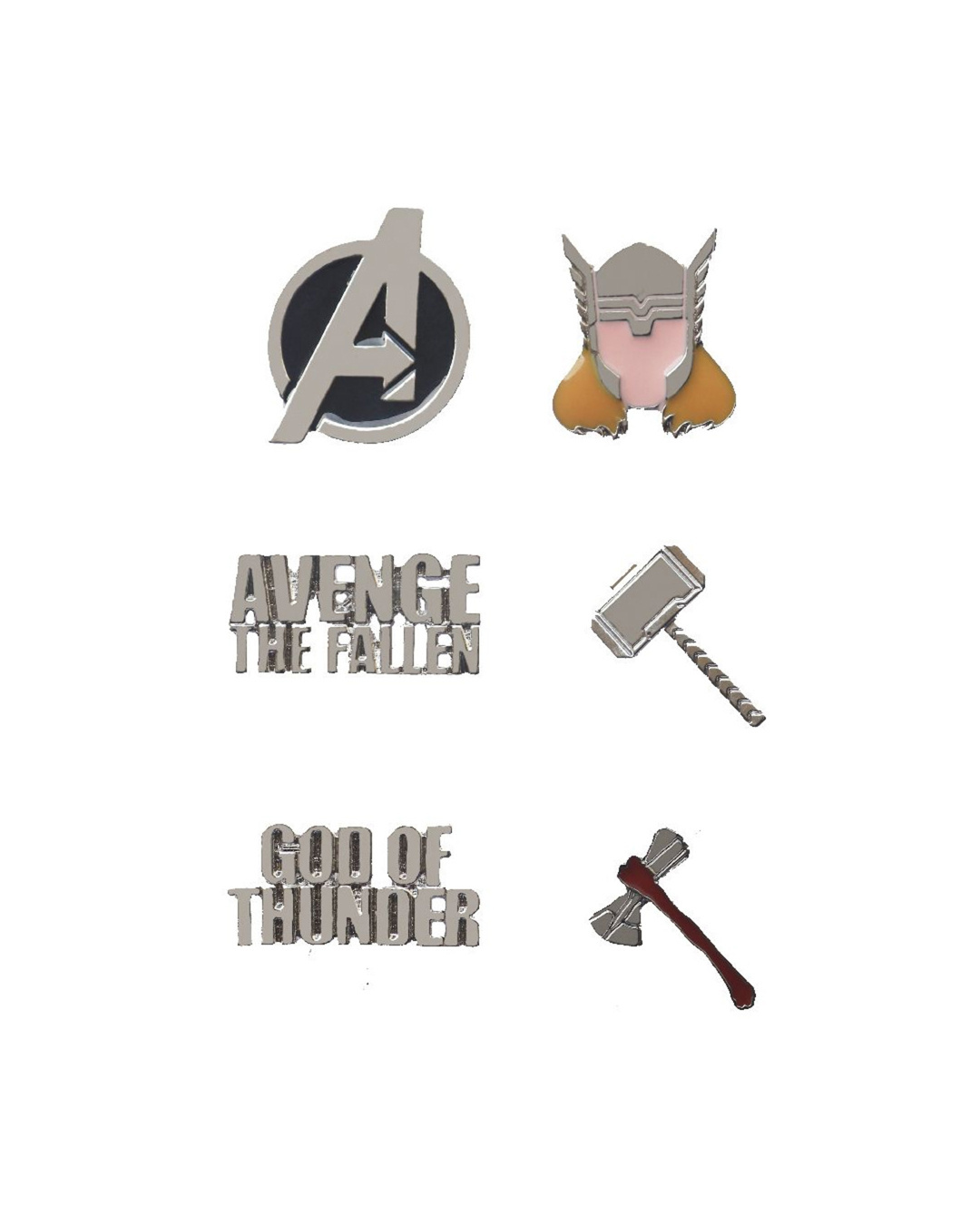 Shop Avengers Thor Lapel Pin Set-Back