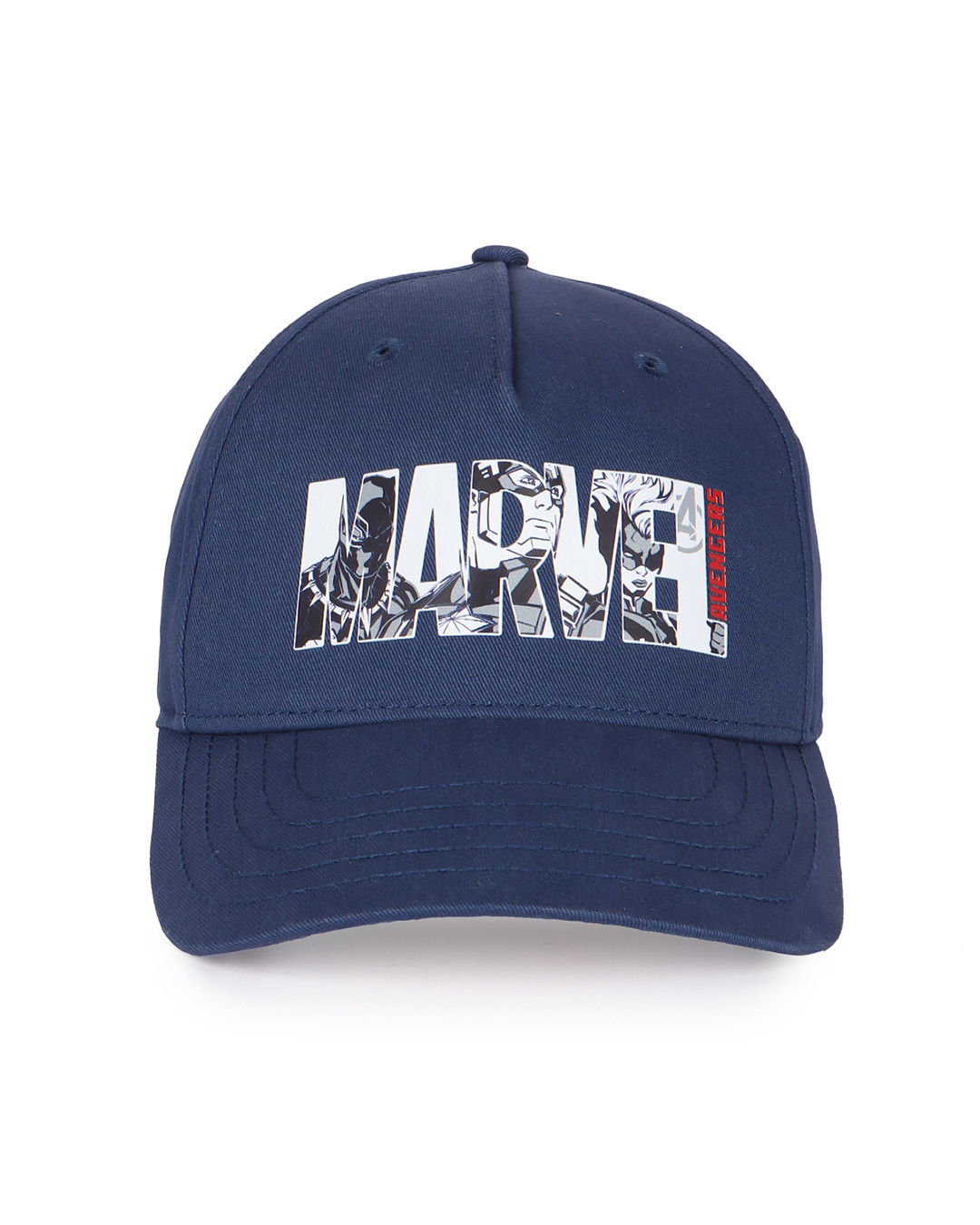 Shop Unisex Blue Marvel Heroes Printed Baseball Cap-Back