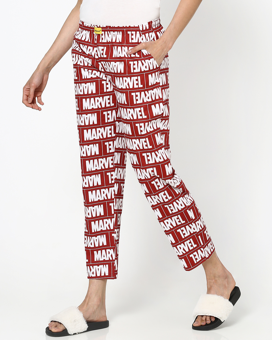 Shop Marvel Red AOP Pyjamas (AVL)-Back