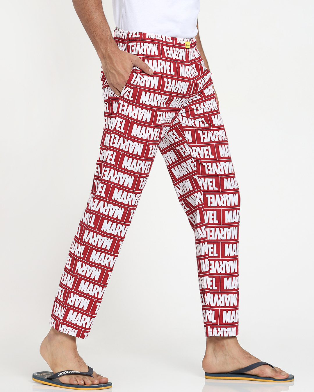 Shop Marvel-Red AOP Pyjamas (FFHL)-Back