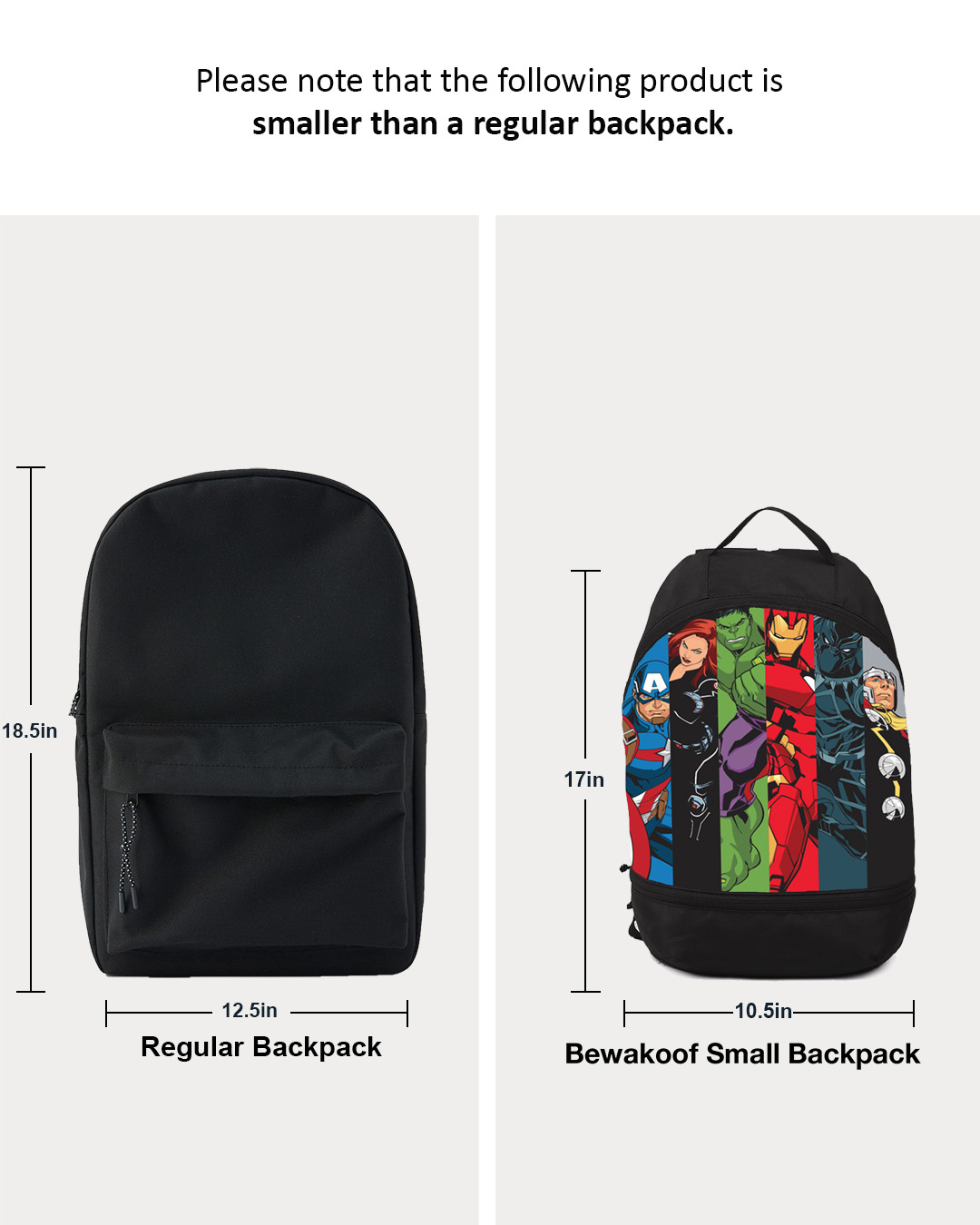 marvel small backpack