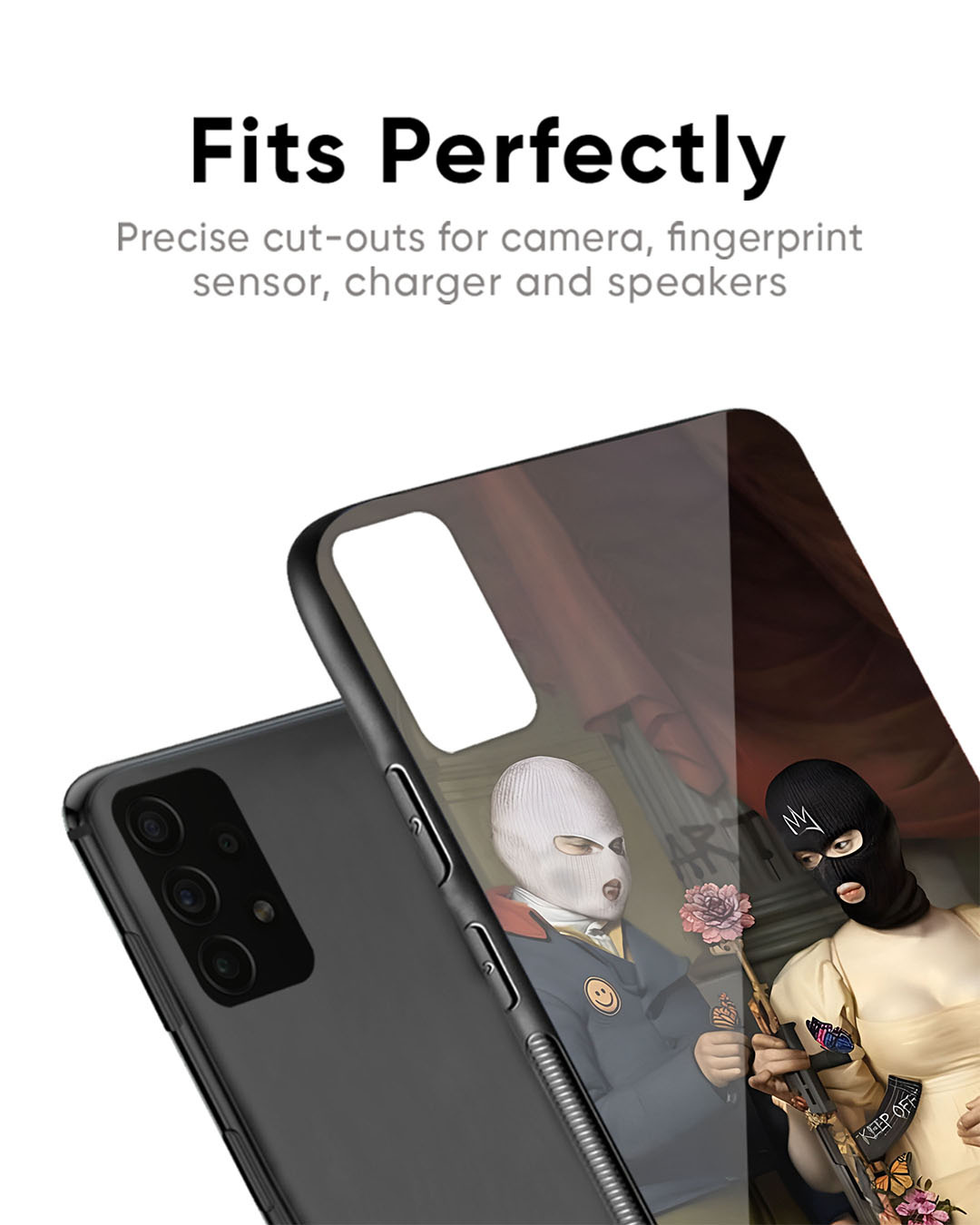 Shop Mask Artist Poster Premium Glass Case for OnePlus 7T (Shock Proof, Scratch Resistant)-Back