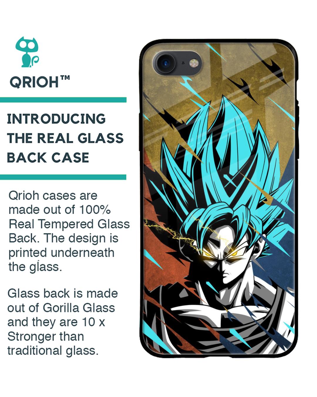 Shop Master Roshi Goku Premium Glass Case for Apple iPhone SE 2020 (Shock Proof,Scratch Resistant)-Back
