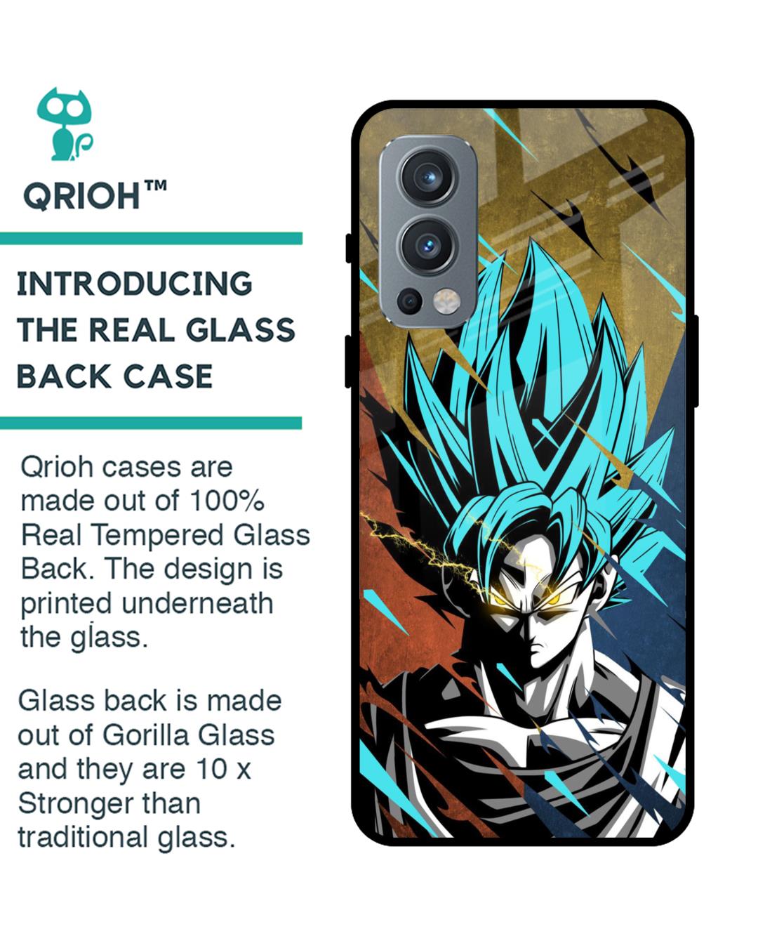 Shop Master Roshi Goku Premium Glass Case for OnePlus Nord 2 5G (Shock Proof,Scratch Resistant)-Back