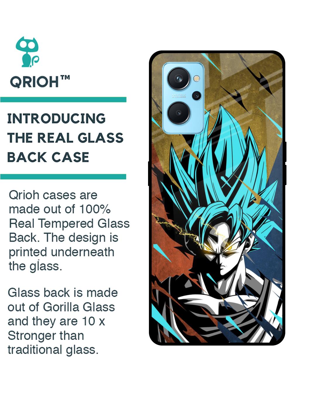 Shop Master Roshi Goku Premium Glass Case for Realme 9i(Shock Proof, Scratch Resistant)-Back
