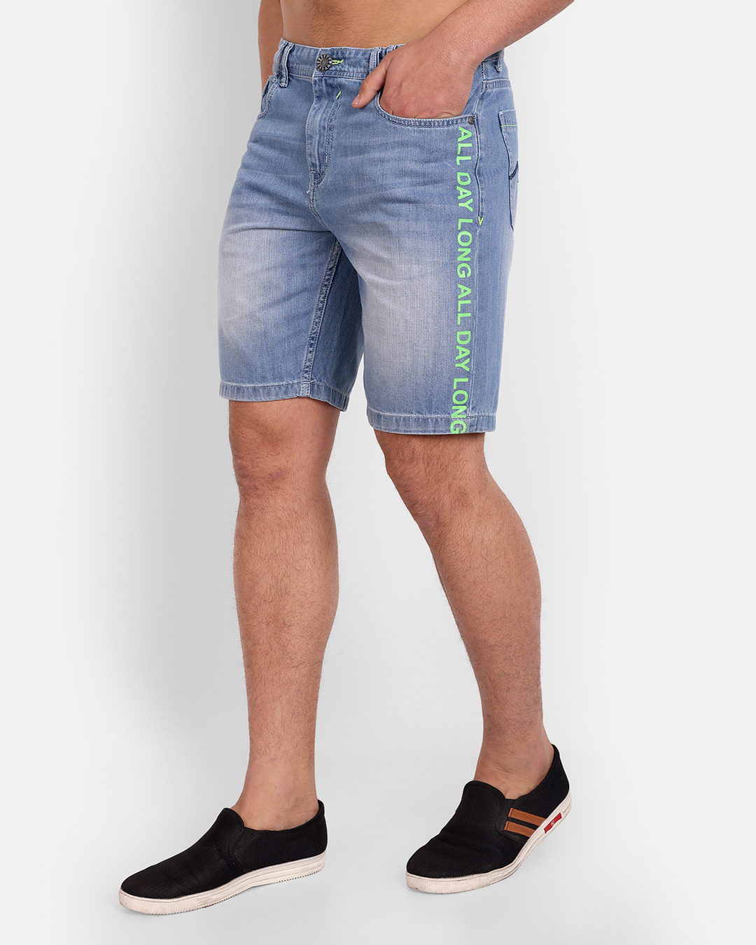 Shop Men's Blue Printed Shorts-Back