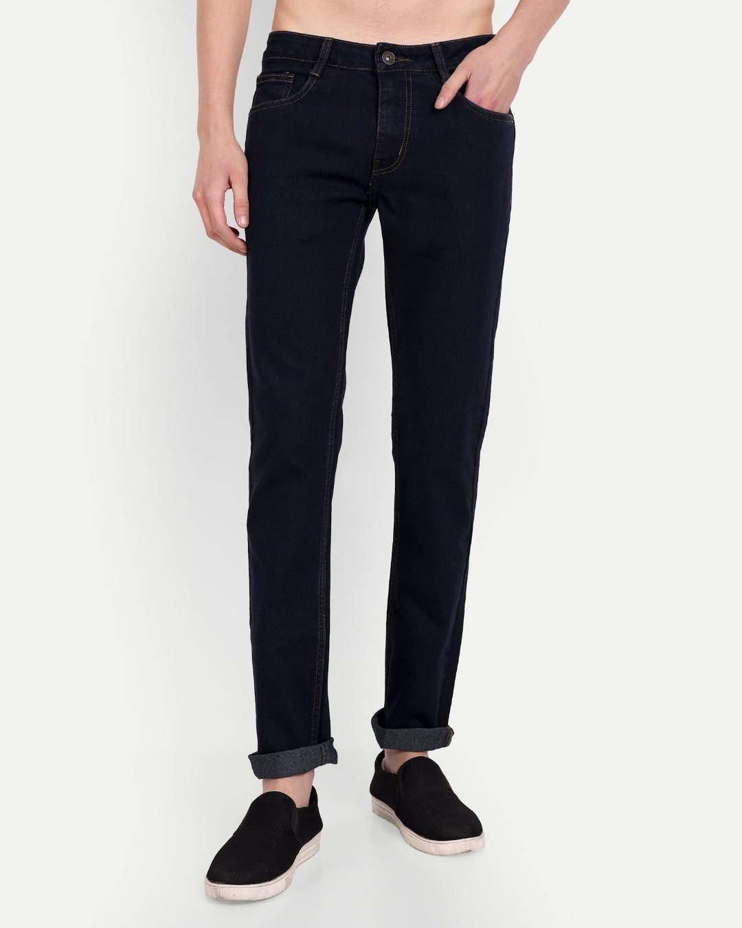 Buy Meghz Men's Blue Slim Fit Jeans Online at Bewakoof