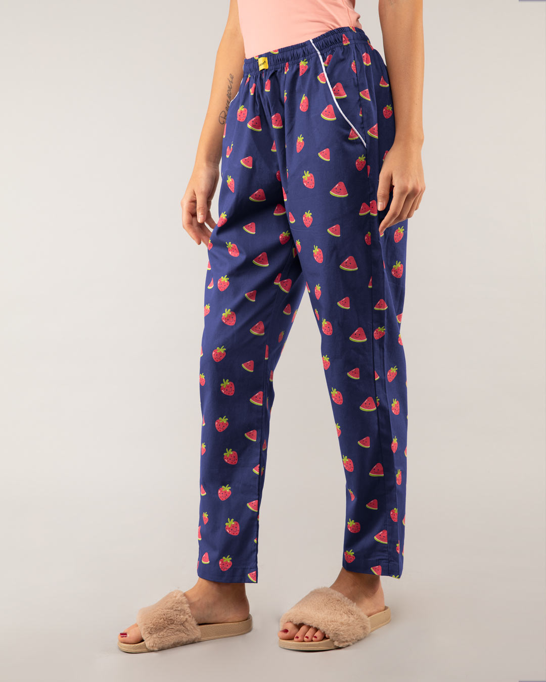 Shop Melon & Berries All Over Printed Pyjamas-Back