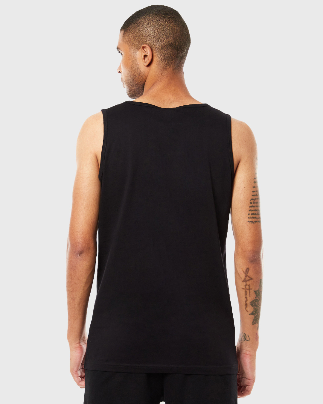 Shop Men's Black Hang Loose Relax Graphic Printed Vest-Back