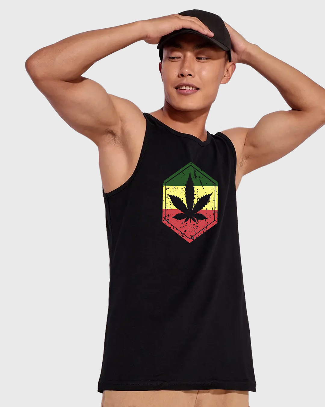 Buy Men's Black High Colors Graphic Printed Vest Online at Bewakoof