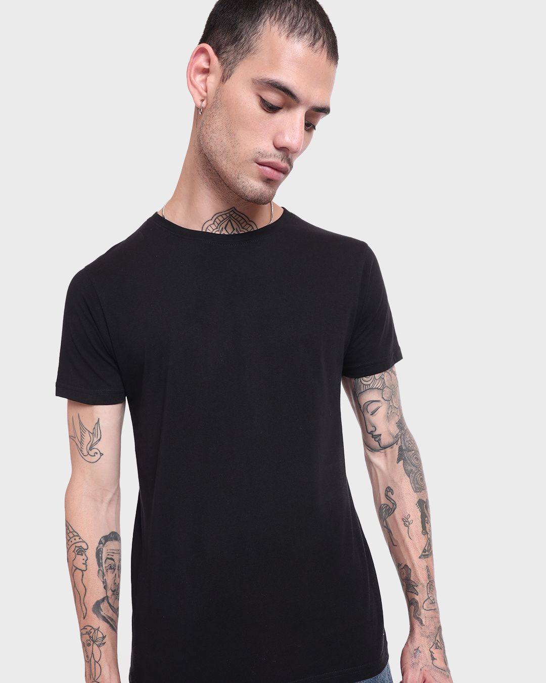 Shop Pack of 2 Men's Black & Red T-shirt-Back