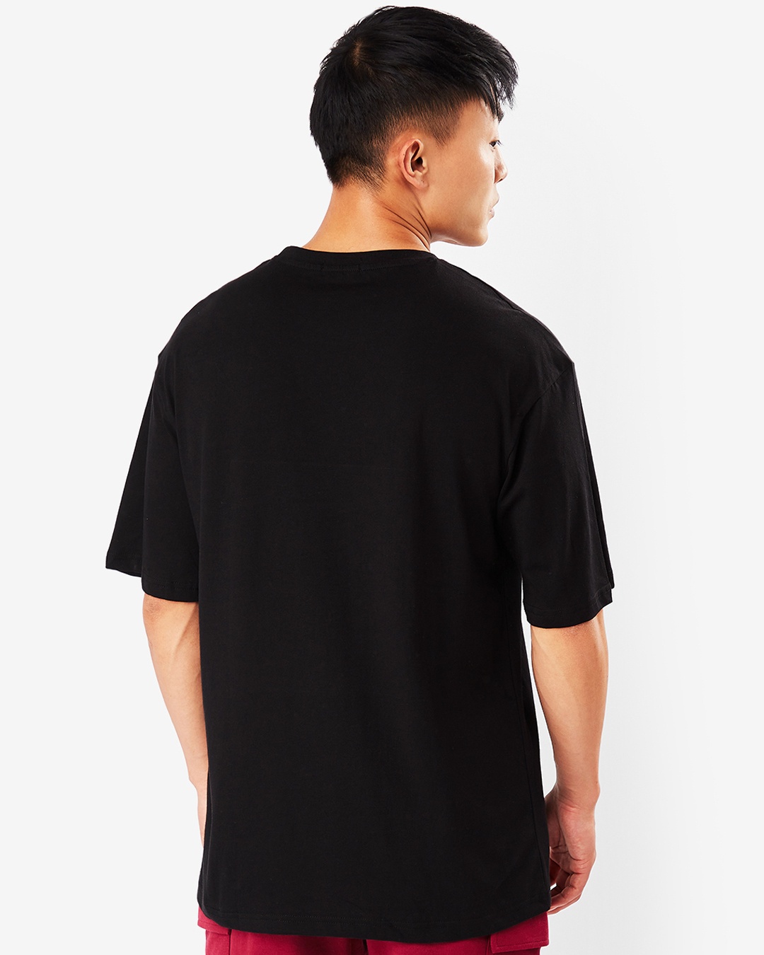 Shop Men's Black Shelby Brother Graphic Printed Oversized T-shirt-Back