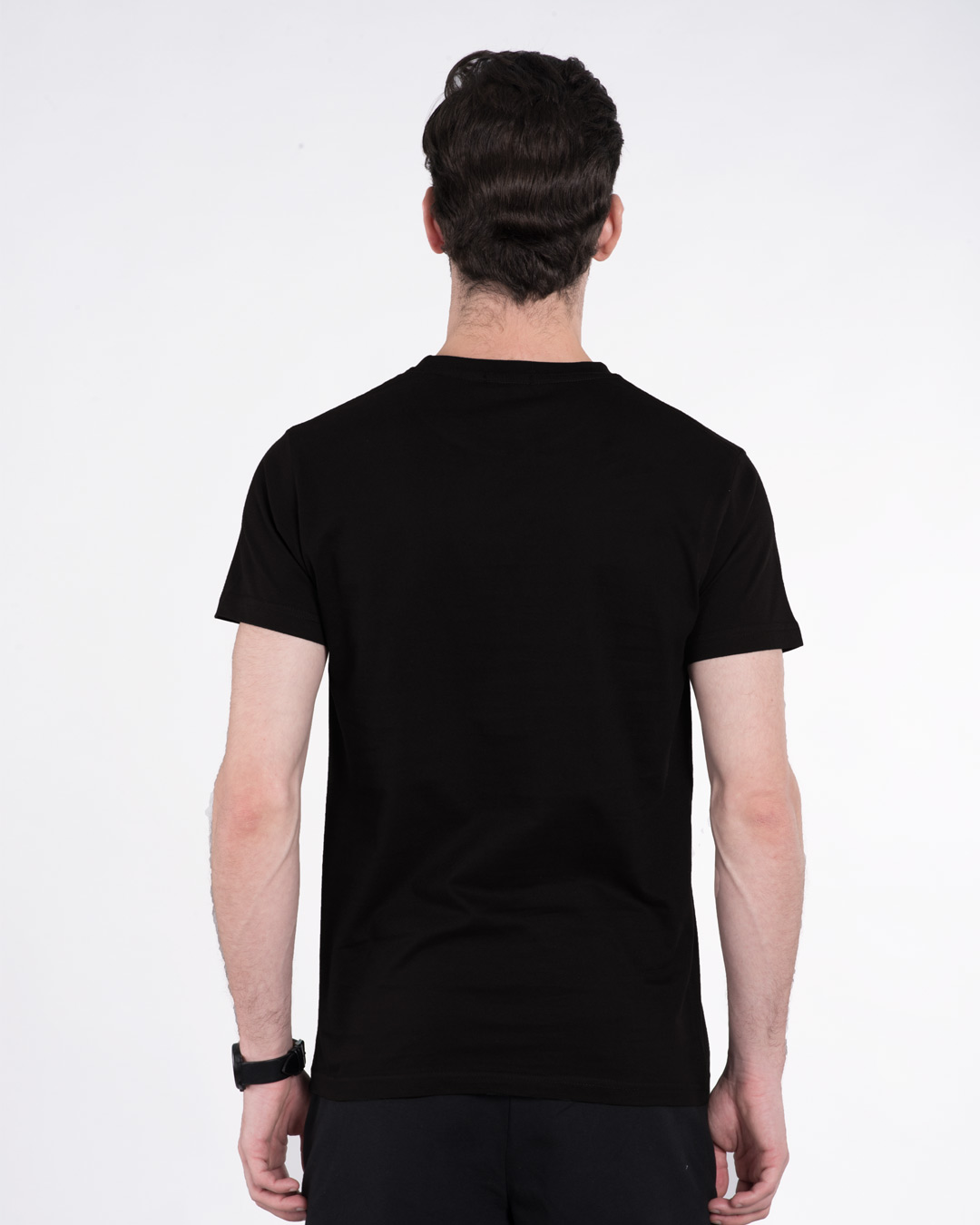 Shop Men's Black Star Wars Colorful (SWL) Typography T-shirt-Back