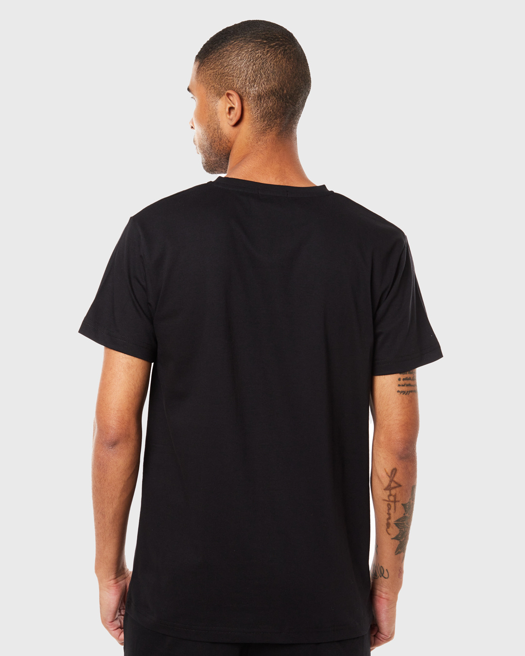 Shop Men's Black The Other Side Graphic Printed T-shirt-Back